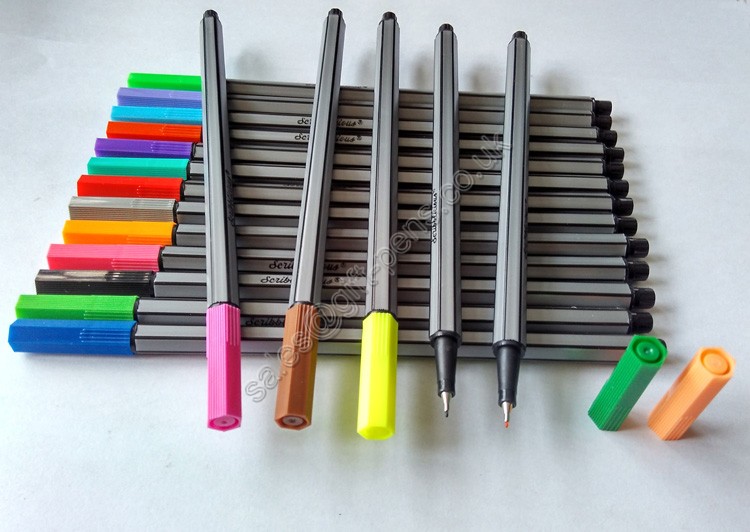 0.4mm fine tip Fineliner Color Paint Marker Pen with Water based Ink