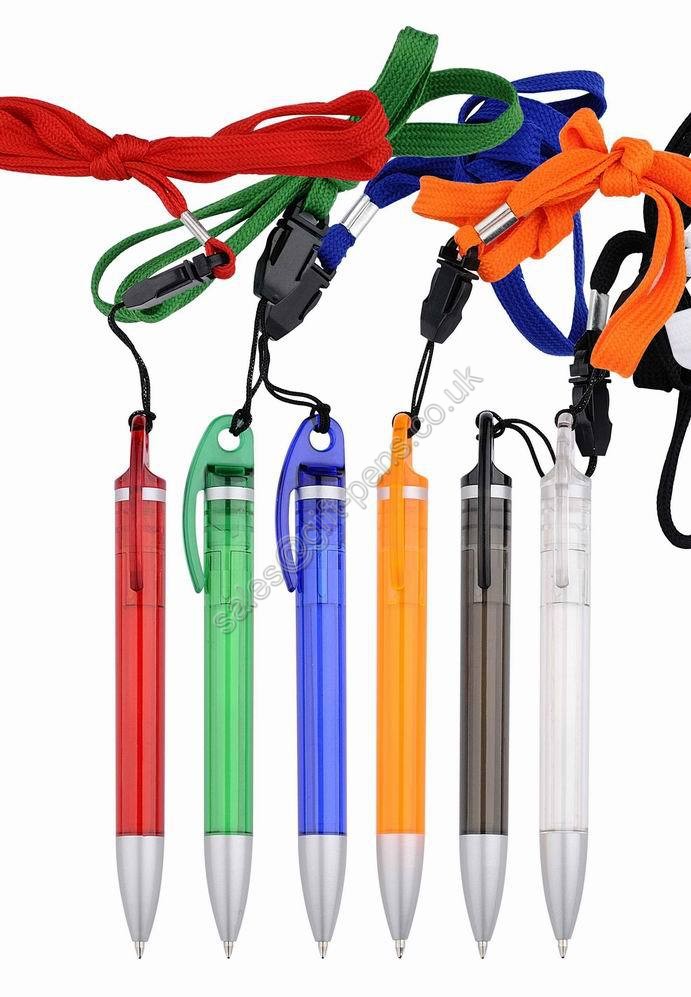Factory direct sale customized new style advertising lanyard ball pen