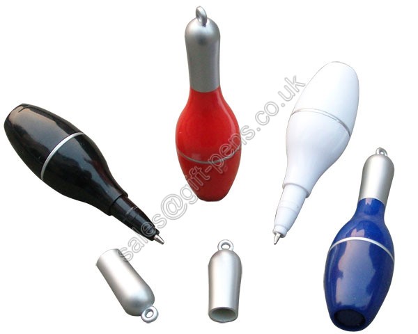 bowling shape ball pen, mini small size plastic promotional bowling pen