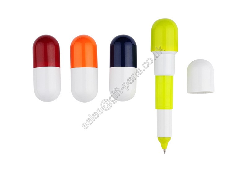 fun style drug pill shape pen,pill shape ballpoint pen, retractable pill pen