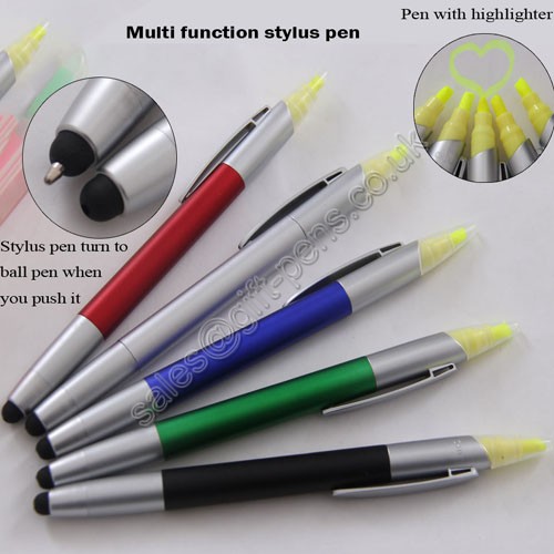 Professional Custom double sides pen highlighter and touch tip