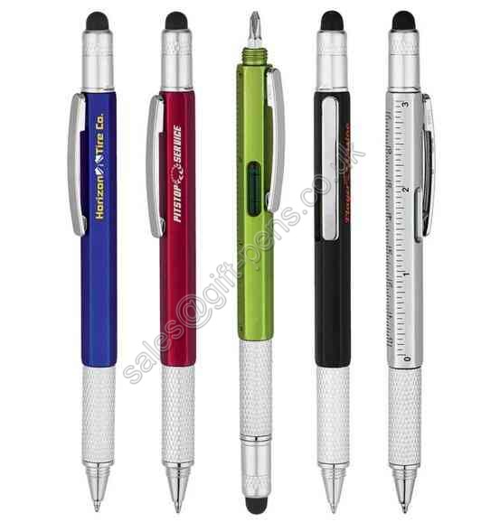 Popular multi function metal tool pen,Gradienter,touch stylus, screwdriver ,ruler