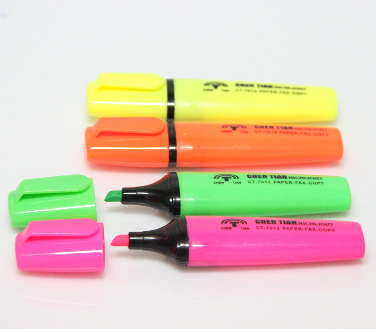 logo brand customized fluorescent ink pen
