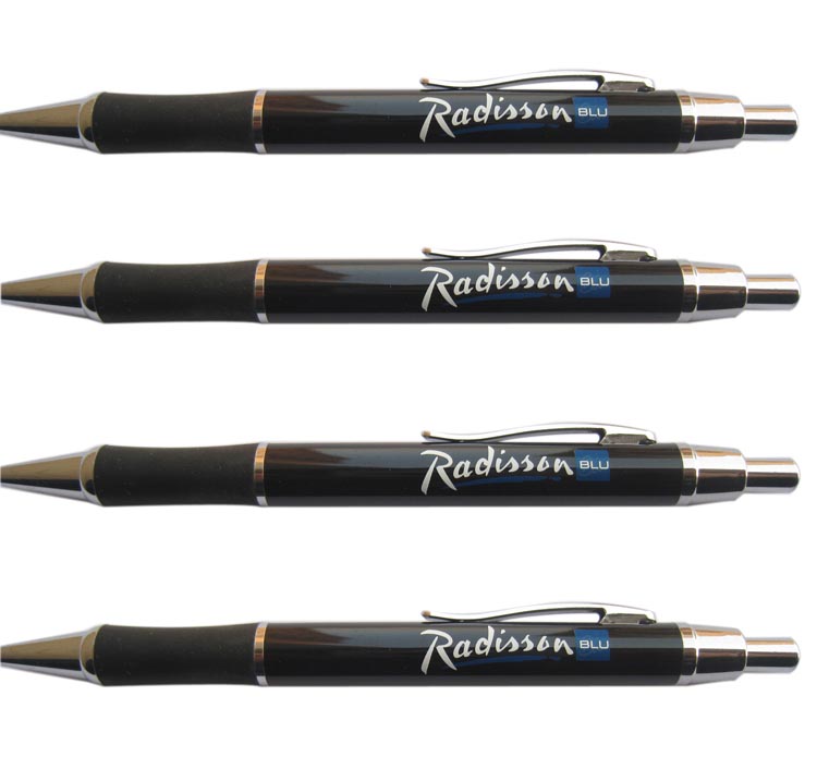 Radisson hotel metal pen,Radisson click metal ball pen