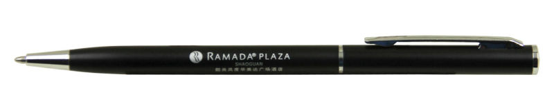 Ramada hotel logo branded metal pen, cheap hotel metal ball pen