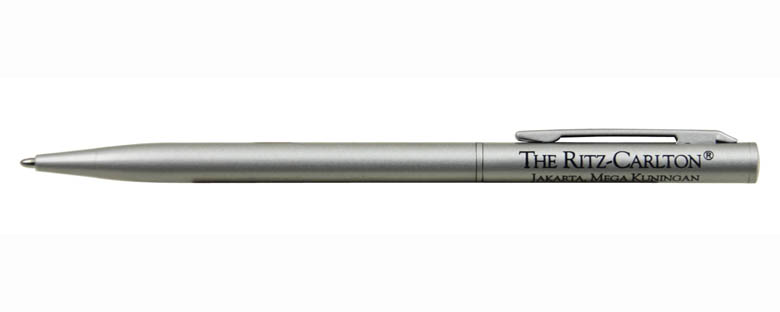 RITZ-CARLTON hotel ball pen,silver color metal hotel ball point pen