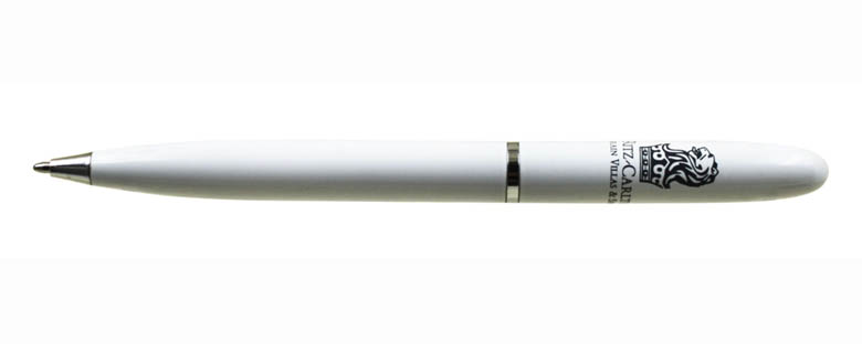 Ritz Carlton metal twist hotel ball pen, metal twist hotel ball pen