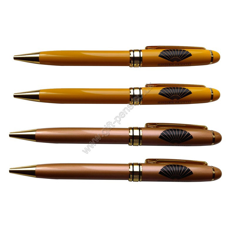 mandarin oriental hotel metal ballpoint pen,heavy mandarin oriental metal pen