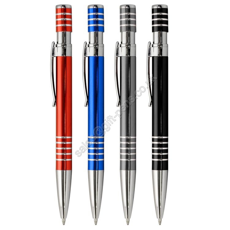 novel style aluminum metal pen,push aluminum gift metal pen