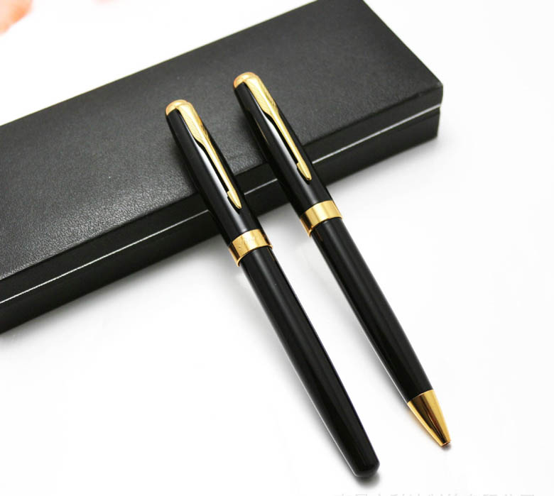 Custom metal rollerball pen and ballpoint pen set for promotional,metal roller pen set