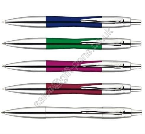 fancy style metallic color painted metal ball point pen