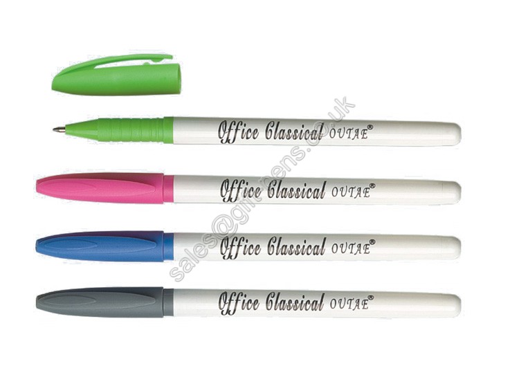 printing customized office ballpen, low price long writing plastic ball pens