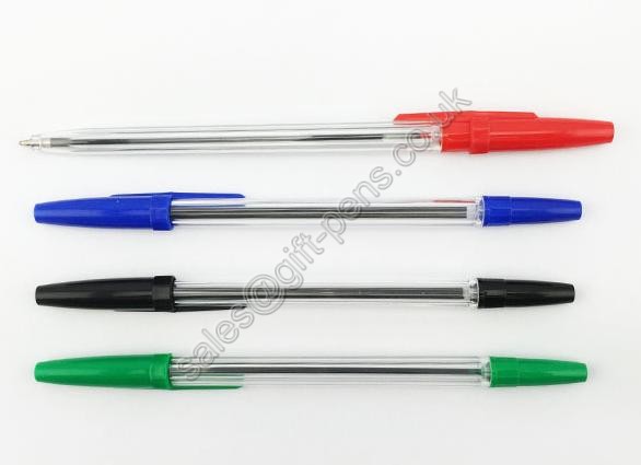 Simple Transparent Stick Ballpoint Pen Plastic Ballpoint Pen