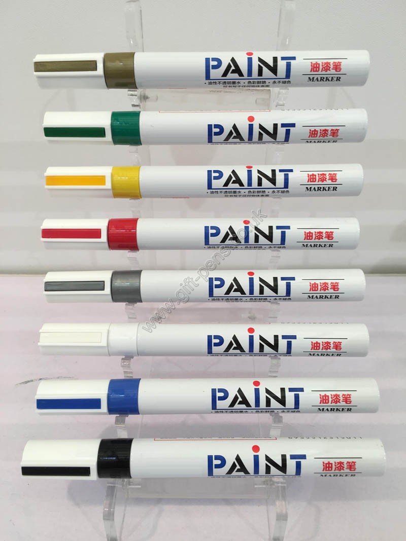 Aluminium Paint Marker Oil Based With Acrylic Tip 1.2mm writing in any surfaces