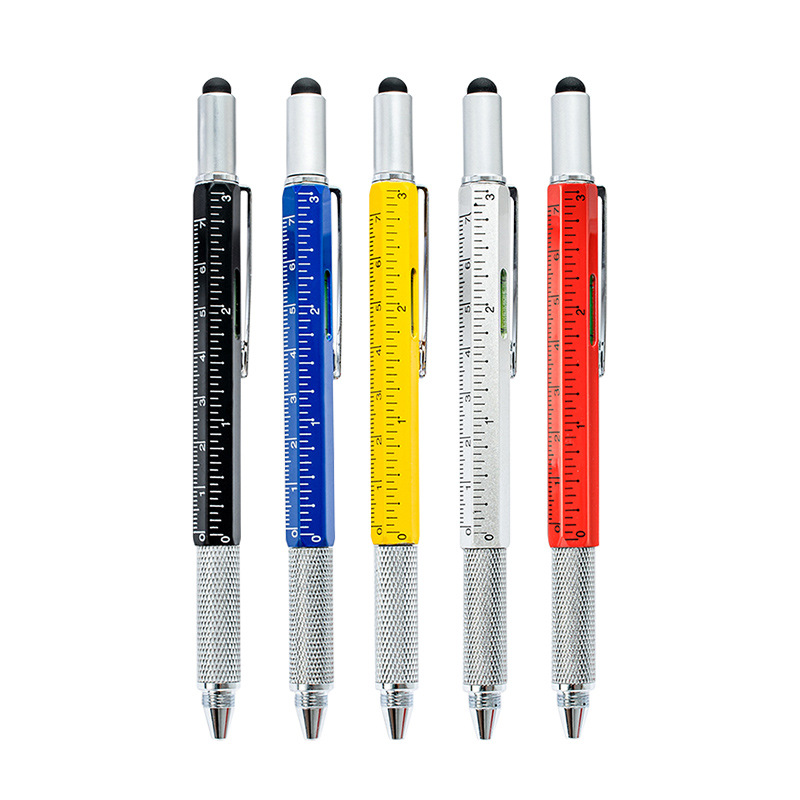 6 in 1 Multifunction Ballpoint Tool Pen