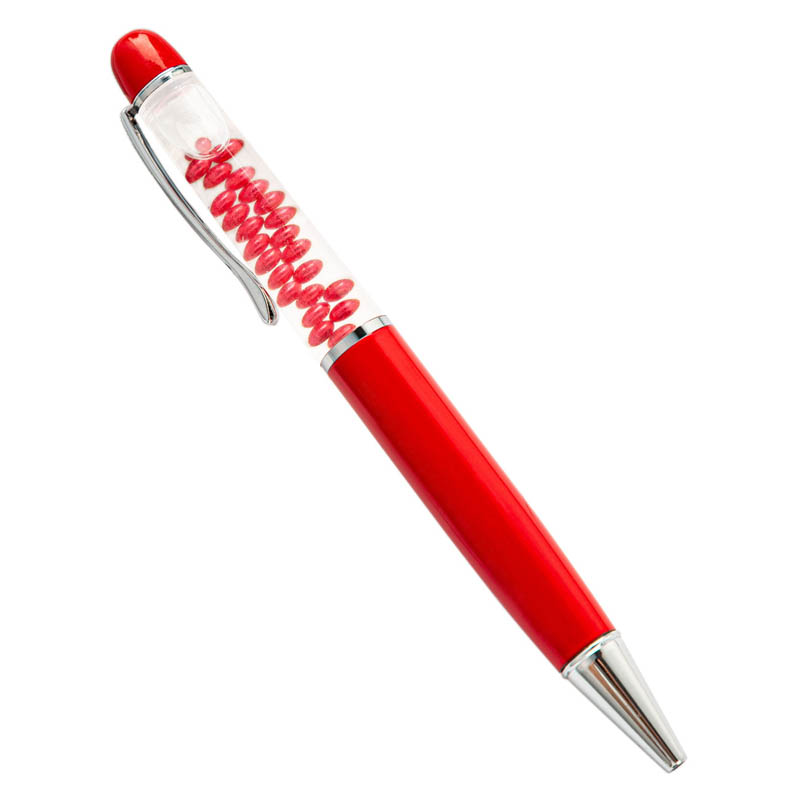 liquid blood cell 3D metal floater pen