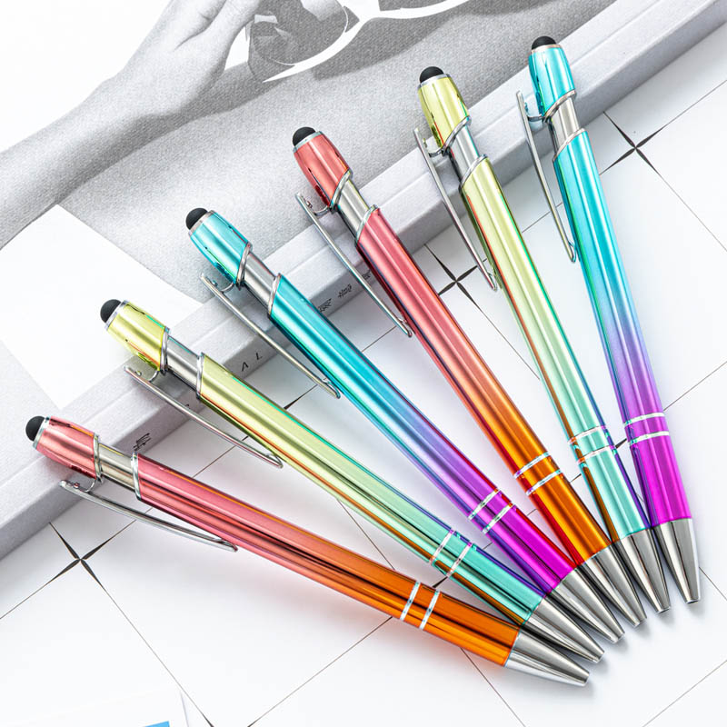 business office metal rainbow gift ball pen