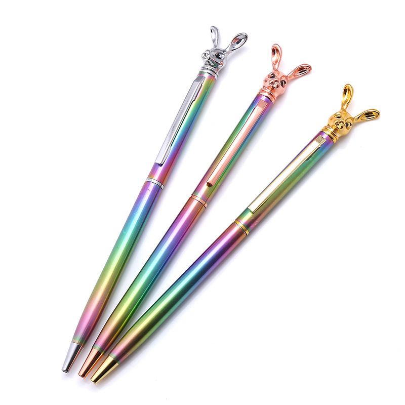 Cartoon head metal ballpoint pen