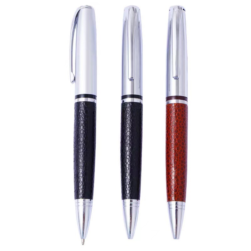 luxury PU leather promotional gift ballpoint pen