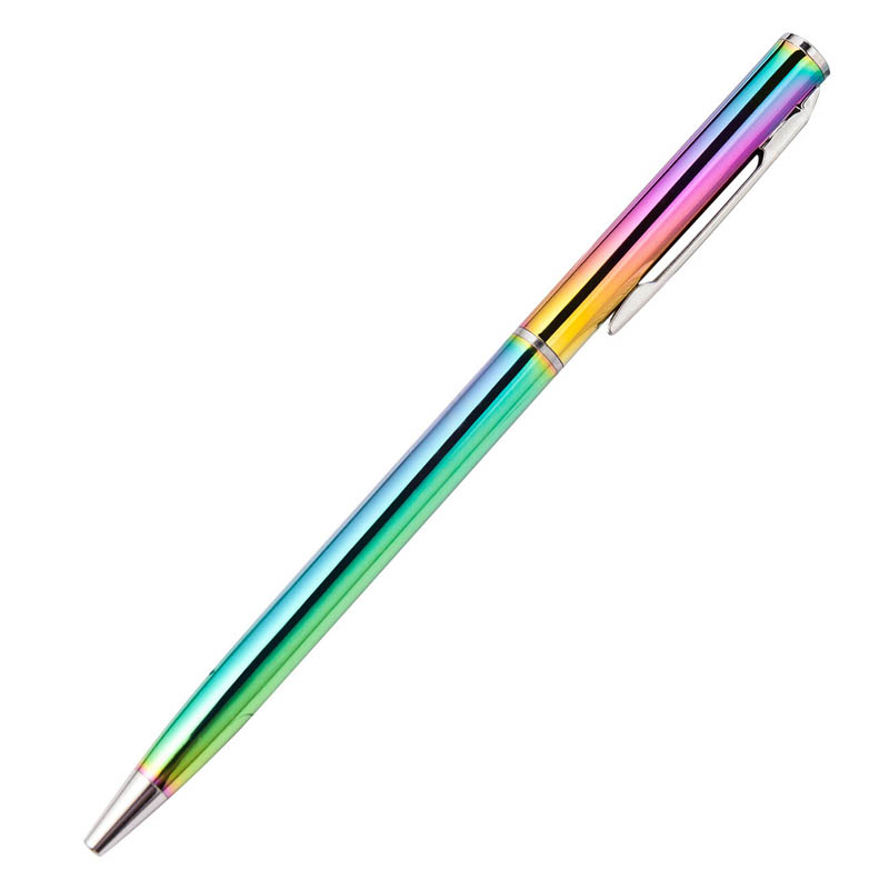 twist Rainbow Gradient Color Metal Ballpoint Pen