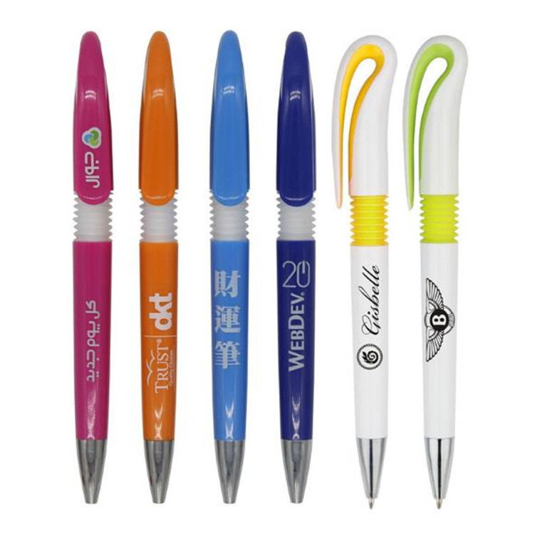 logo slogan brand promo plastic pen