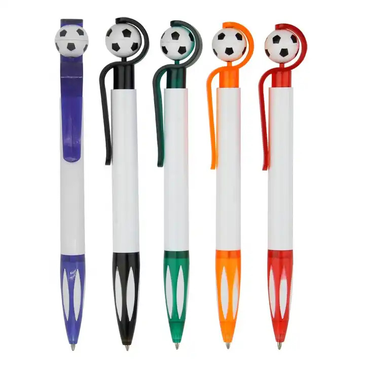 Logo Print Promotional football pen Soccer Ball Pen