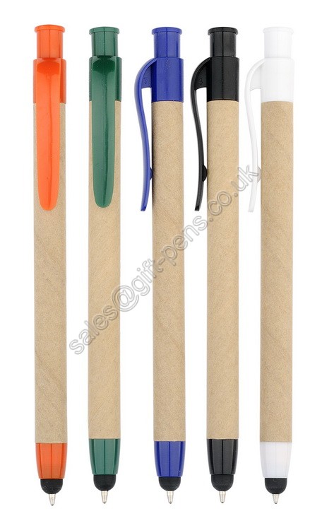 Fast Delivery Plastic eco paper Touch Ball Point Pen,promotional touch ball pen
