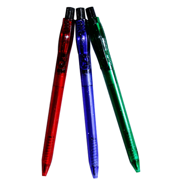 simple click plastic ball pen, side click cheap ball pen, low price promotional ball pen