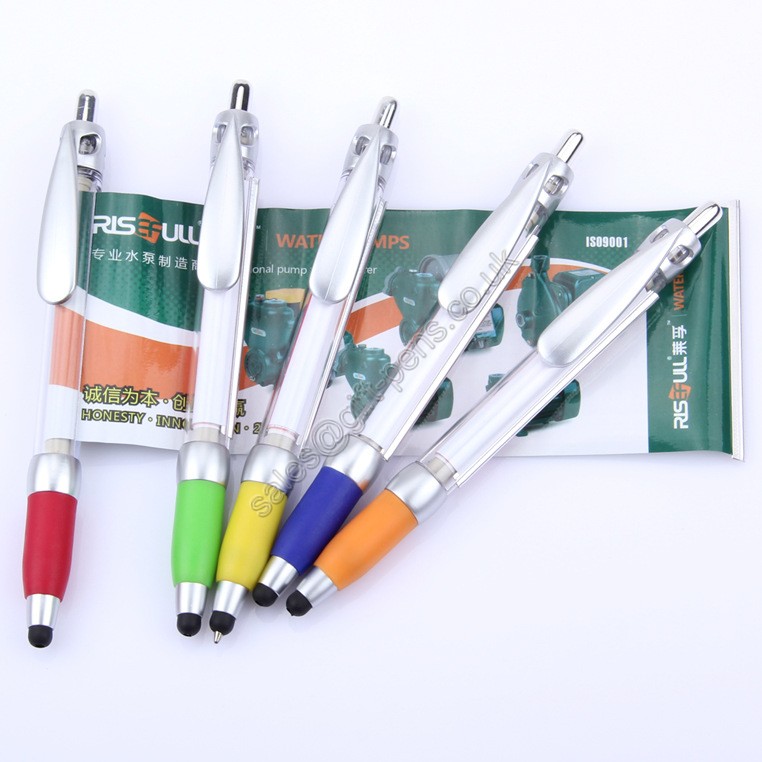 Advertisting Logo Novelty Massage Pen with touch stylus,stylus promotional pen