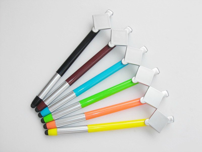 colored grip slim style gift touch promotional pen, promotional phone touch ball pen