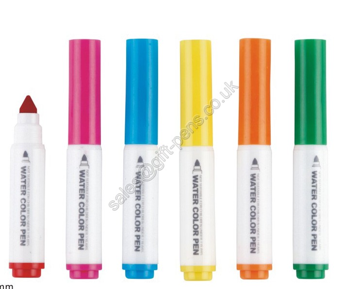 white barrel small size gift personalized printed water marker pen
