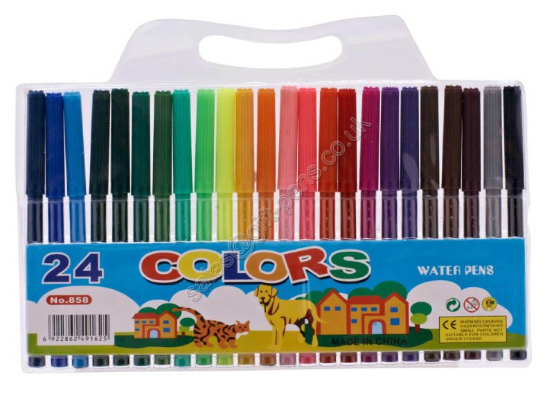 24 colors drawing art paint felt tip marker,calssical watercolor marker pen
