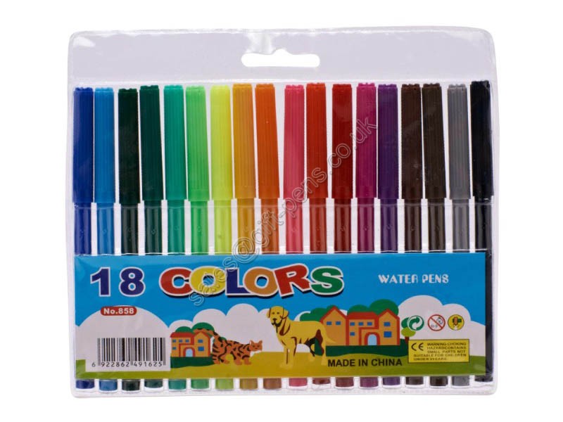 non toxic promotional water marker set,PVC bag color pen set
