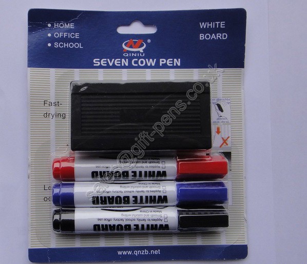 store marker selling blister card pack whiteboard eraser with marker