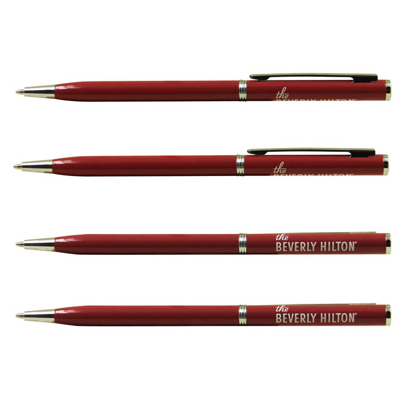 Beverly Hilton gift metal logo ballpoint pen