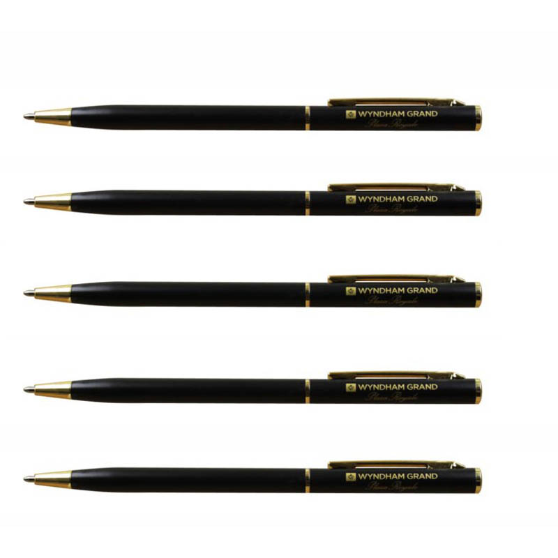 Wyndham grand golden printing metal pen