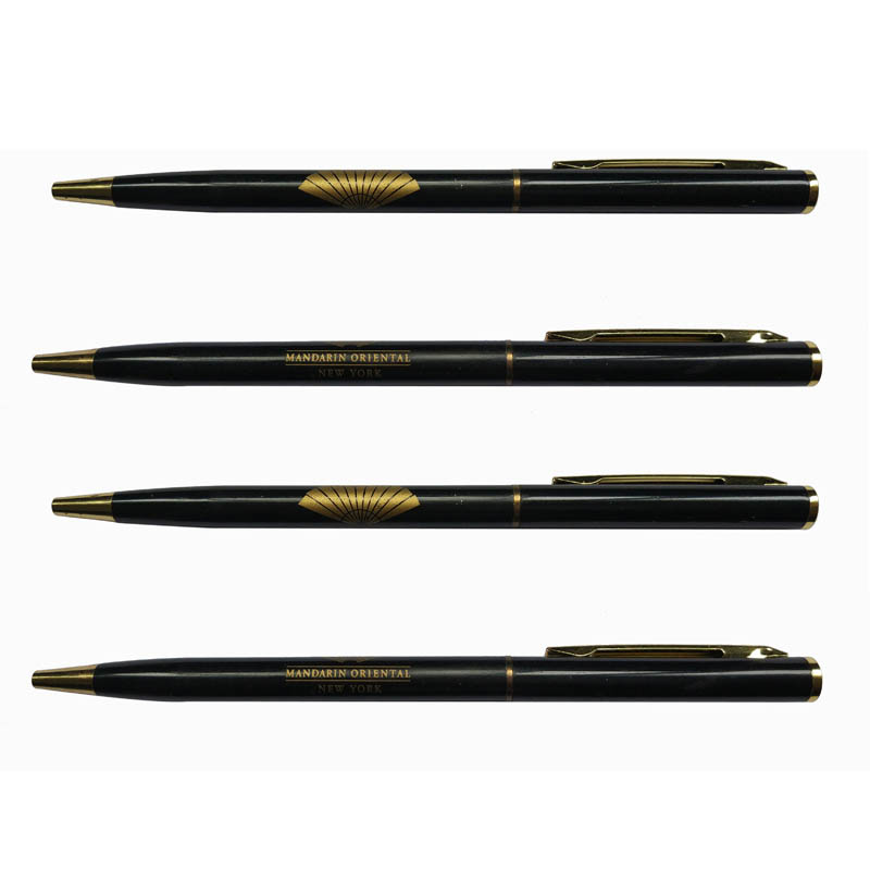 golden scent mandarin oriental hotel brand printing pen