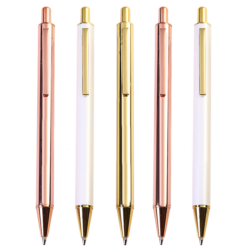 Logo engraved Advertising silver golden pen