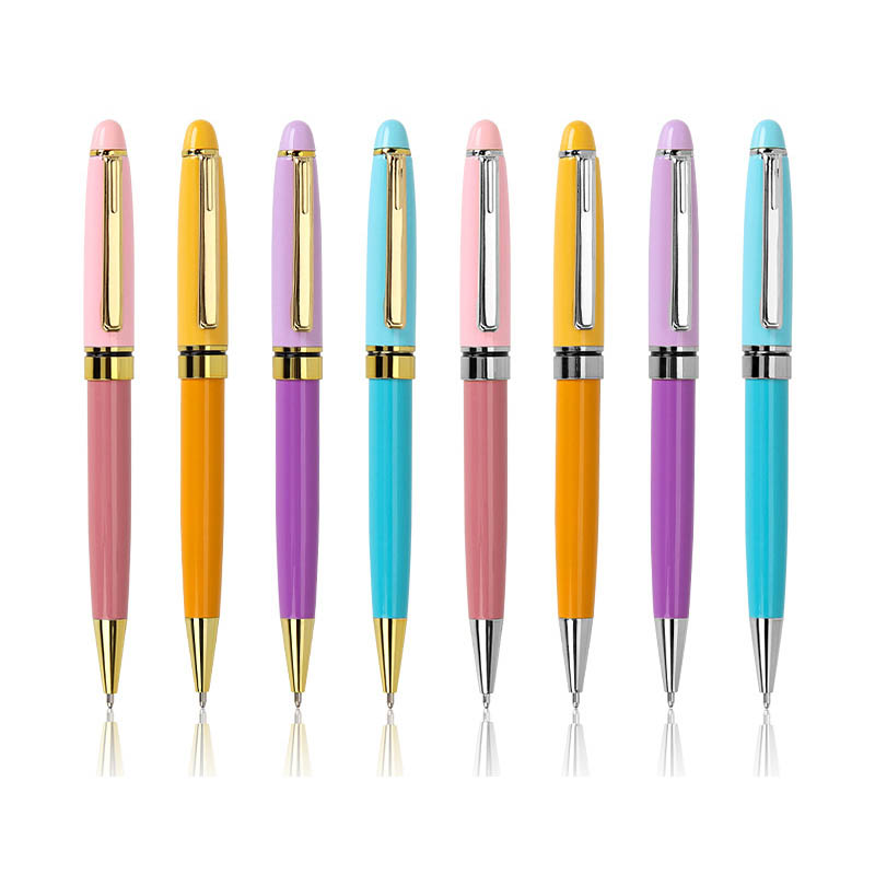 pastel color logo imprinted hotel promotional ball pen