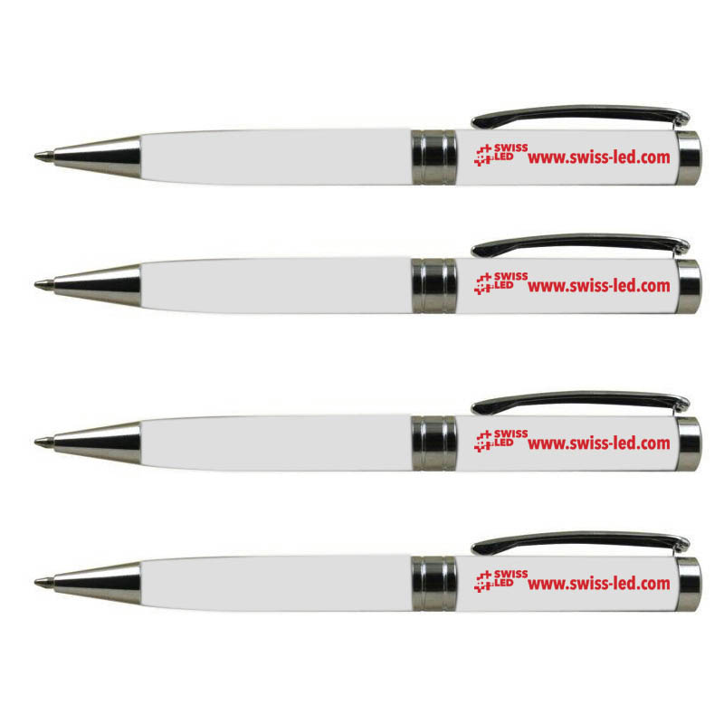 white body twist metal ballpoint pen