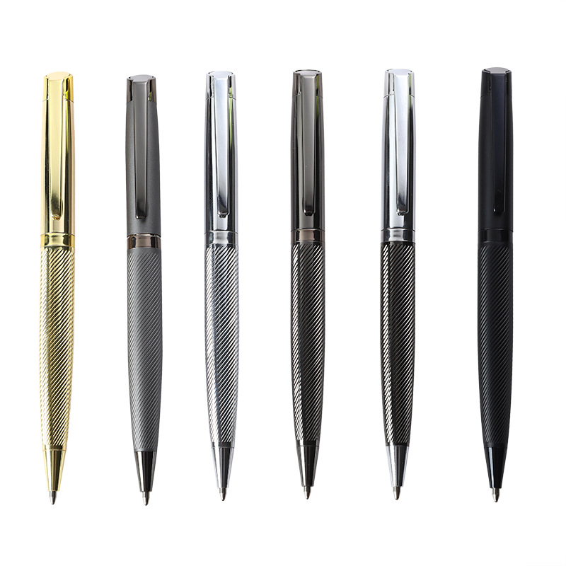Pattern engraved company metal pen for free gift