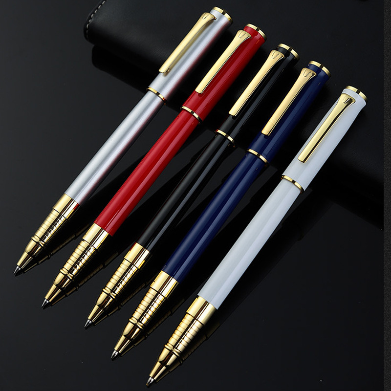 Christmas holiday gift roller metal pen
