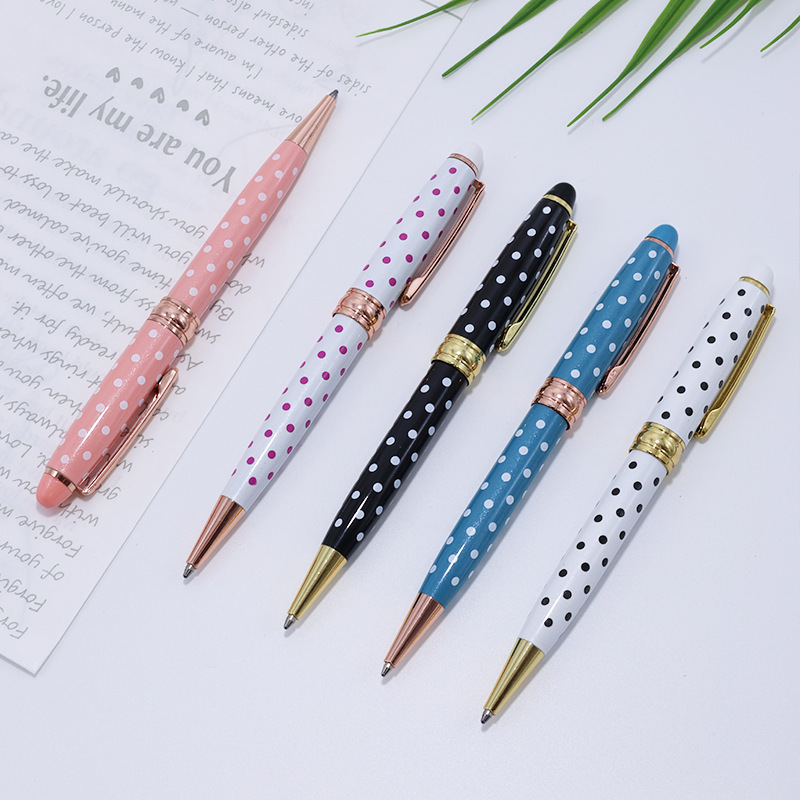 Dot printed custom brand metal pen