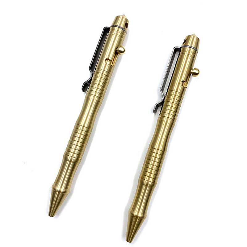 Customized Logo Heavy Unique Design brass pen