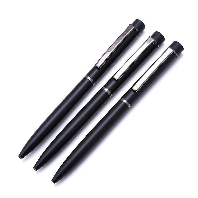 Matte color finish rotate metal pen