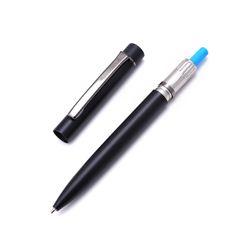 black metal pen