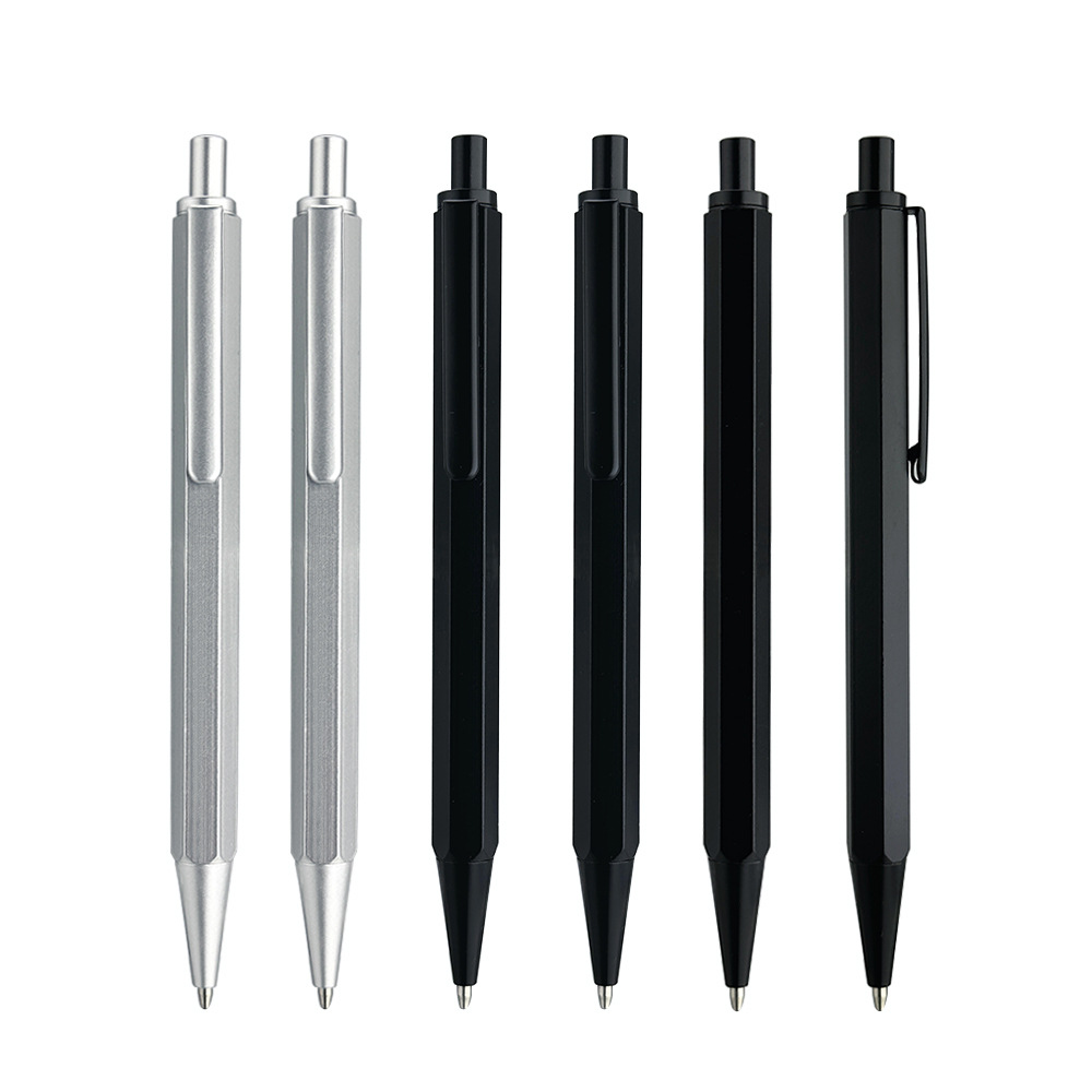 Hexagonal‌ barrel aluminum click action pen