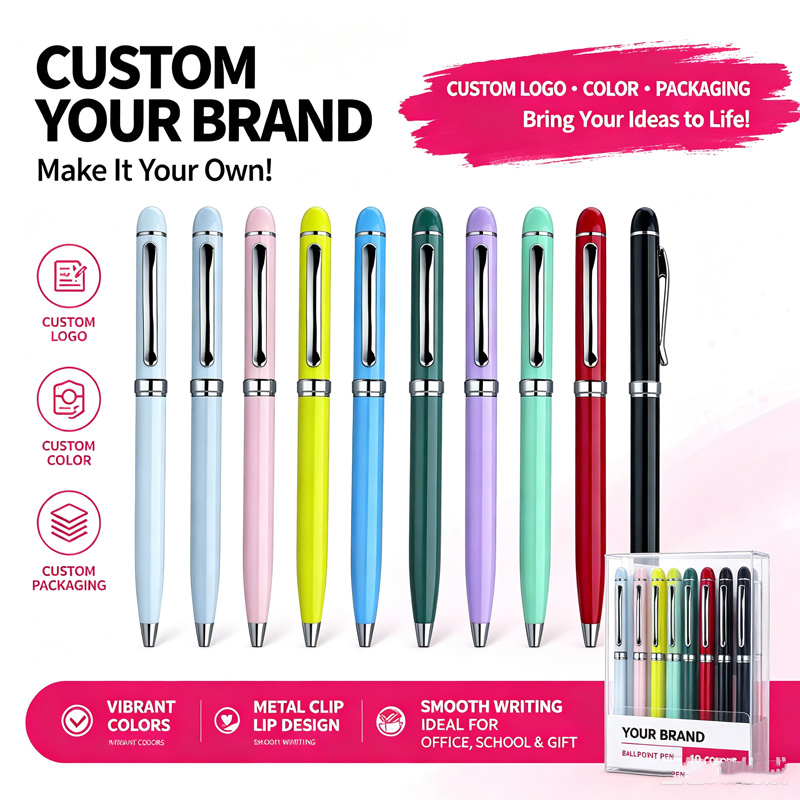 Popular light color metal gift pen