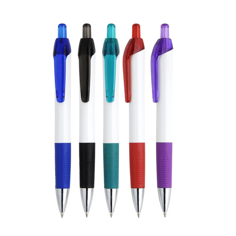 clear clip slogan imprinted gift ball pen