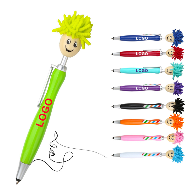 funny head gift logo pen